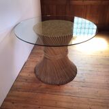 rattan round dining table