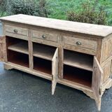 Raw wood sideboard