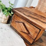 Olive wood salt box