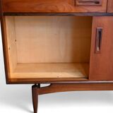 Rare Mid Century Highboard Louis van Teeffelen in Teak