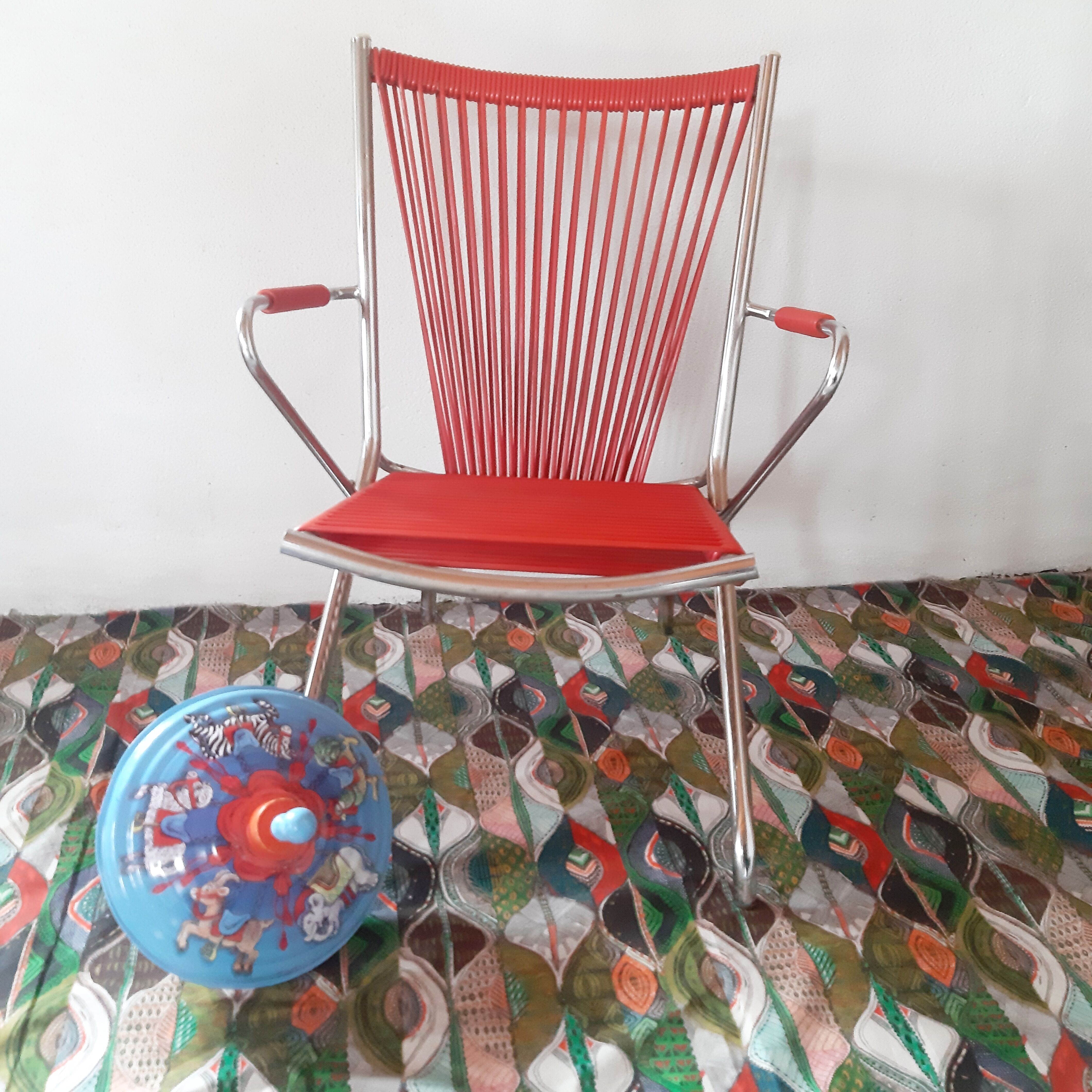 Vintage scoubidou armchair