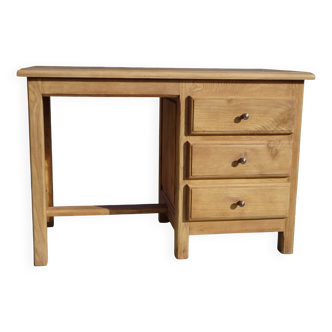Petit bureau en chêne brut