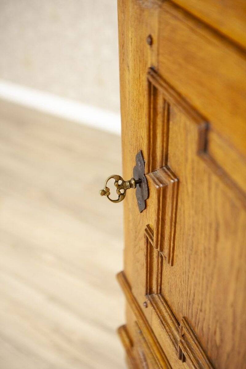 Rustic Oak Cabinet, Late 19th Century