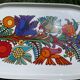 Plat en vitro porcelaine, modèle Acapulco de Villeroy et Boch
