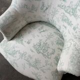 Fauteuil crapaud Jouy vert