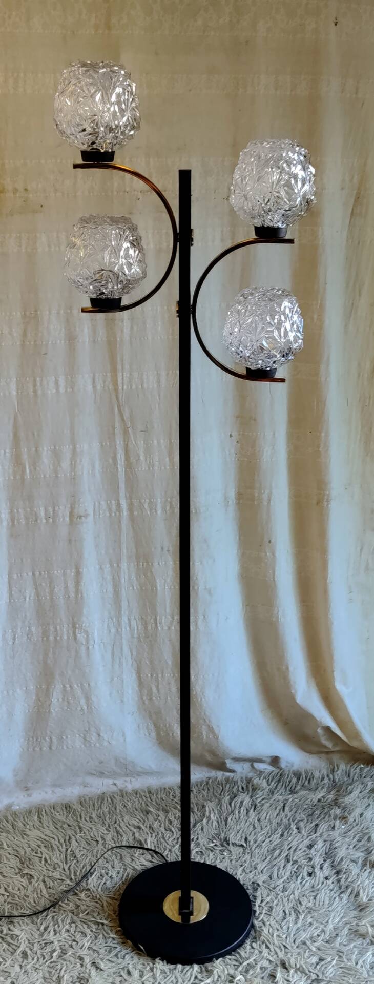 Lampadaire 4 feux style moderniste - années 50/60