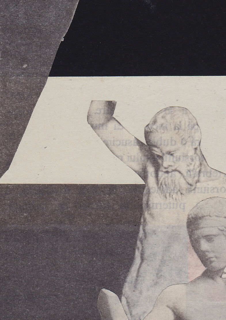 Collage sur papier dance