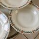lot of 8 hollow plates Terre de Fer St Amand model "Molière" XXth