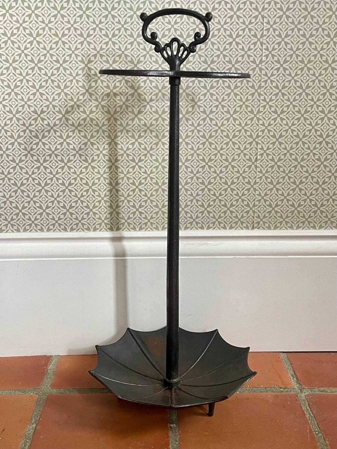 Vintage Umbrella Stand in Wrought Iron