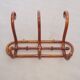 Curved wood wall coat rack bistro KOHN, around 1900, no Thonet