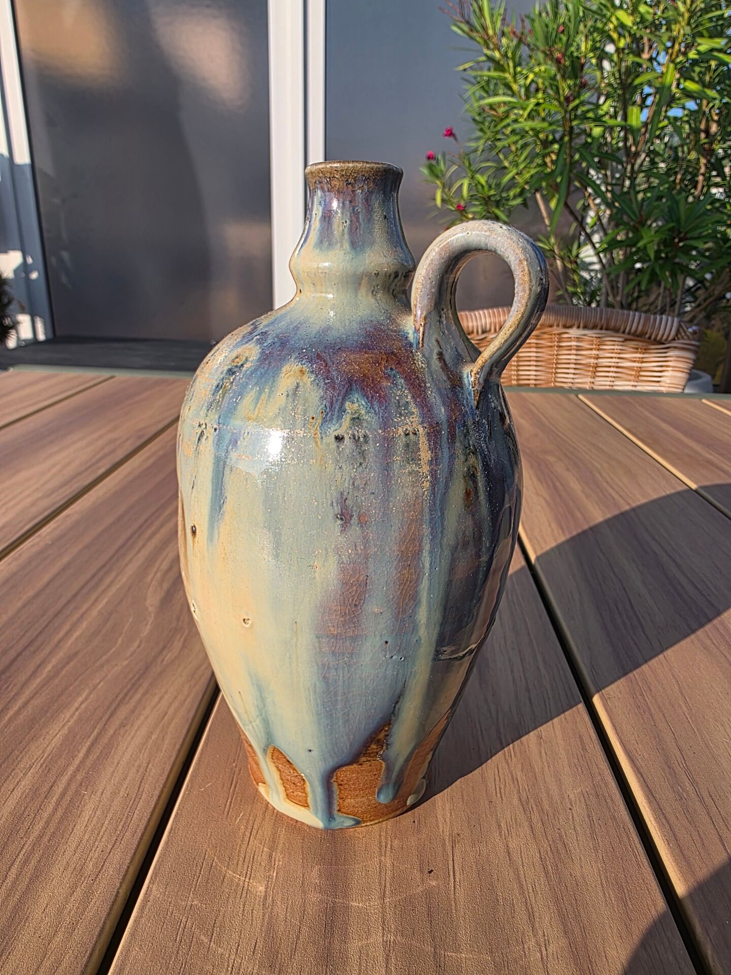 Soliflore Ceramic Oil Bottle Berangeville Jacques Asserin