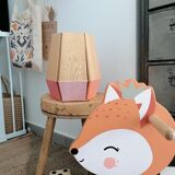 Table lamp woven in cotton thread