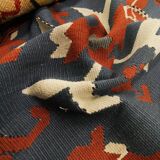 Balkan Kilim Runner Rug, Handmade Flatweave Carpet for Entryway 210 × 95 cm