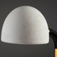 Egon Hillebrand desk lamp in white metal with brass accents