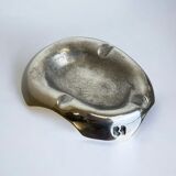 Brutalist ashtray by Art3, solid aluminium, Spain, 1970s