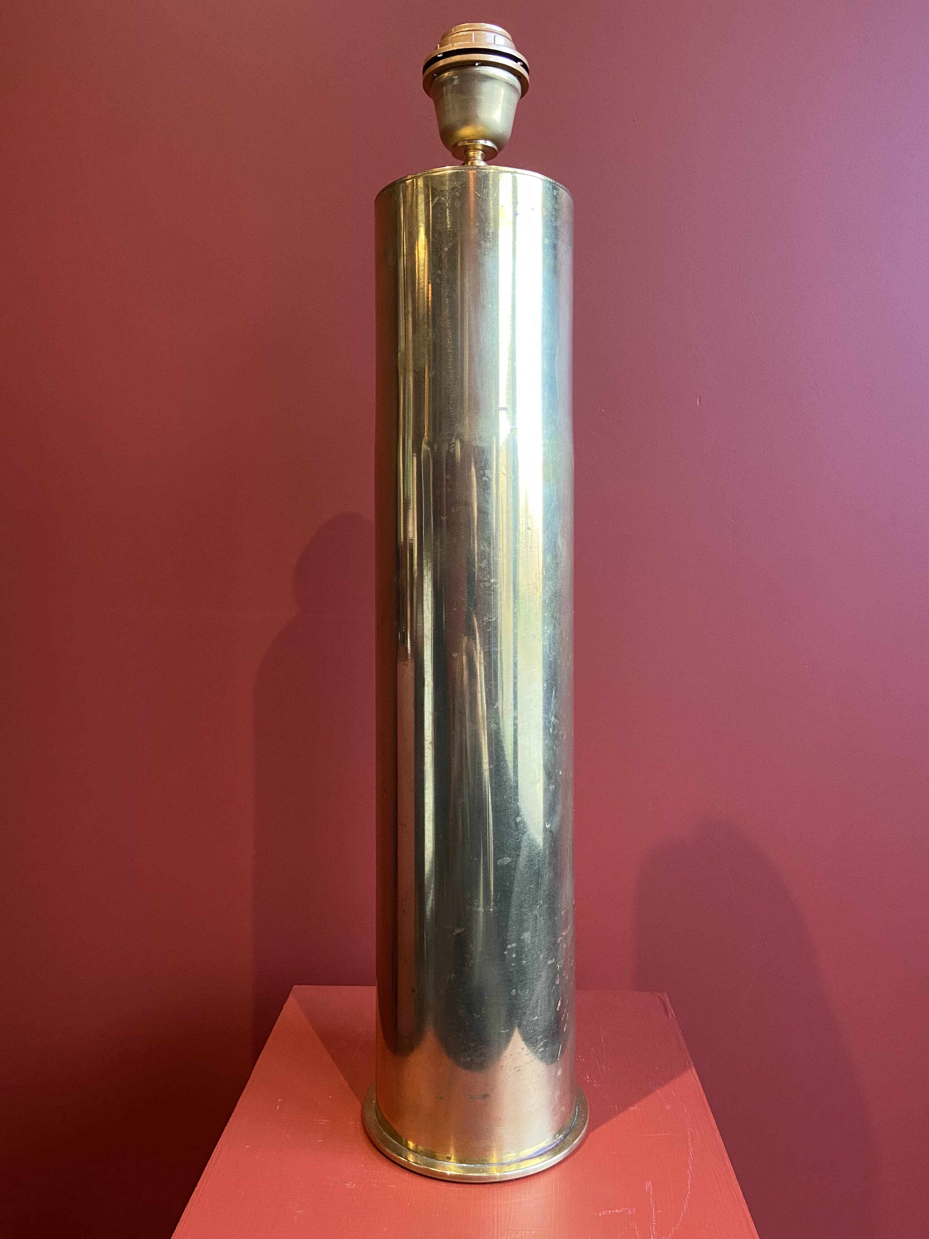 Table lamp "German Magdeburg Shell Socket" World War I, from