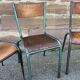 6 chaises école dépareillées industrielle école vintage collectivités Mullca
