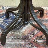 Mahogany and beech bistro table, made in the 1950s