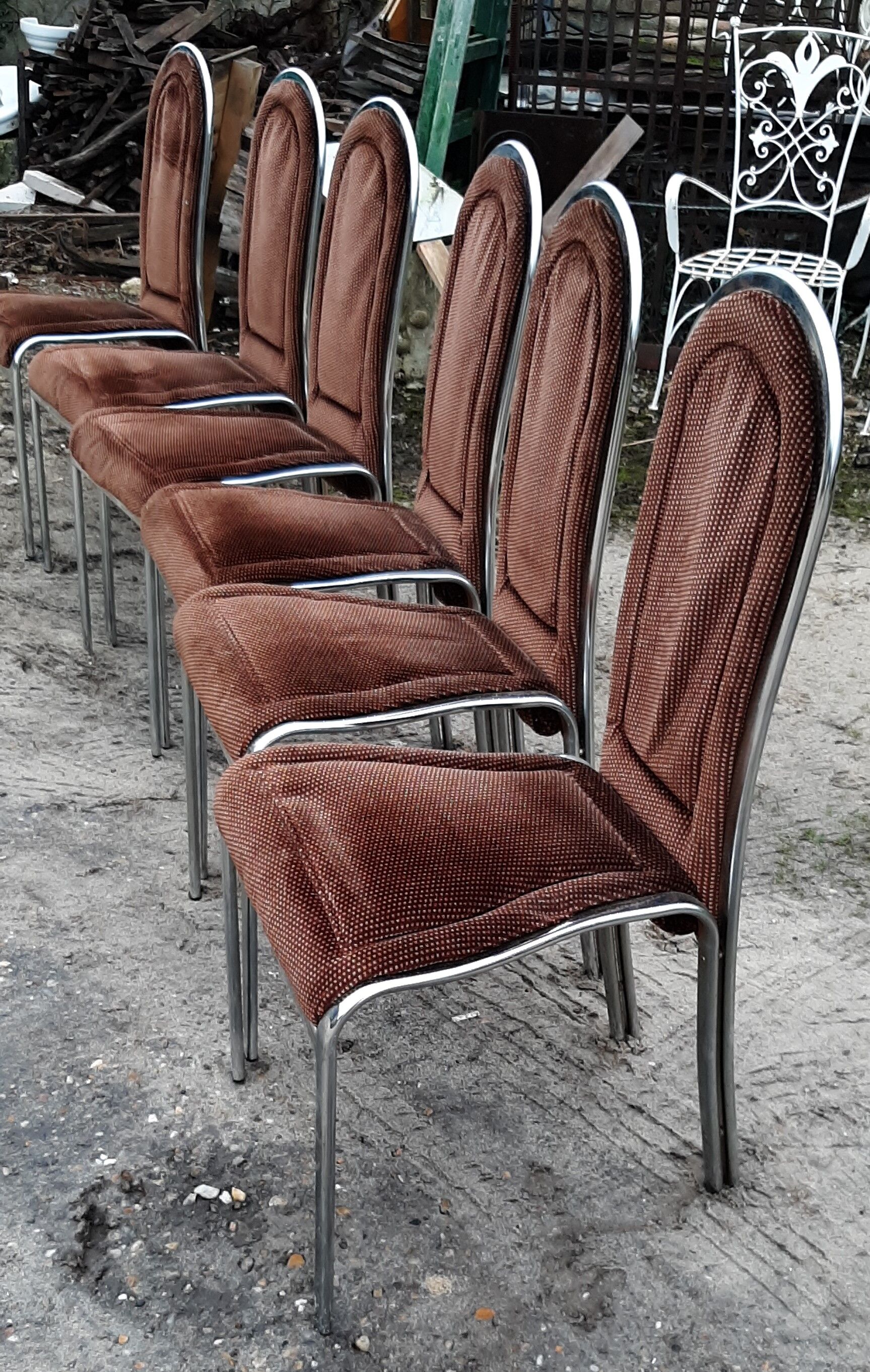 Serie de chaises vintage