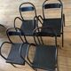 Set of 4 industrial chairs with armrests