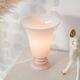 Pink opaline basin lamp