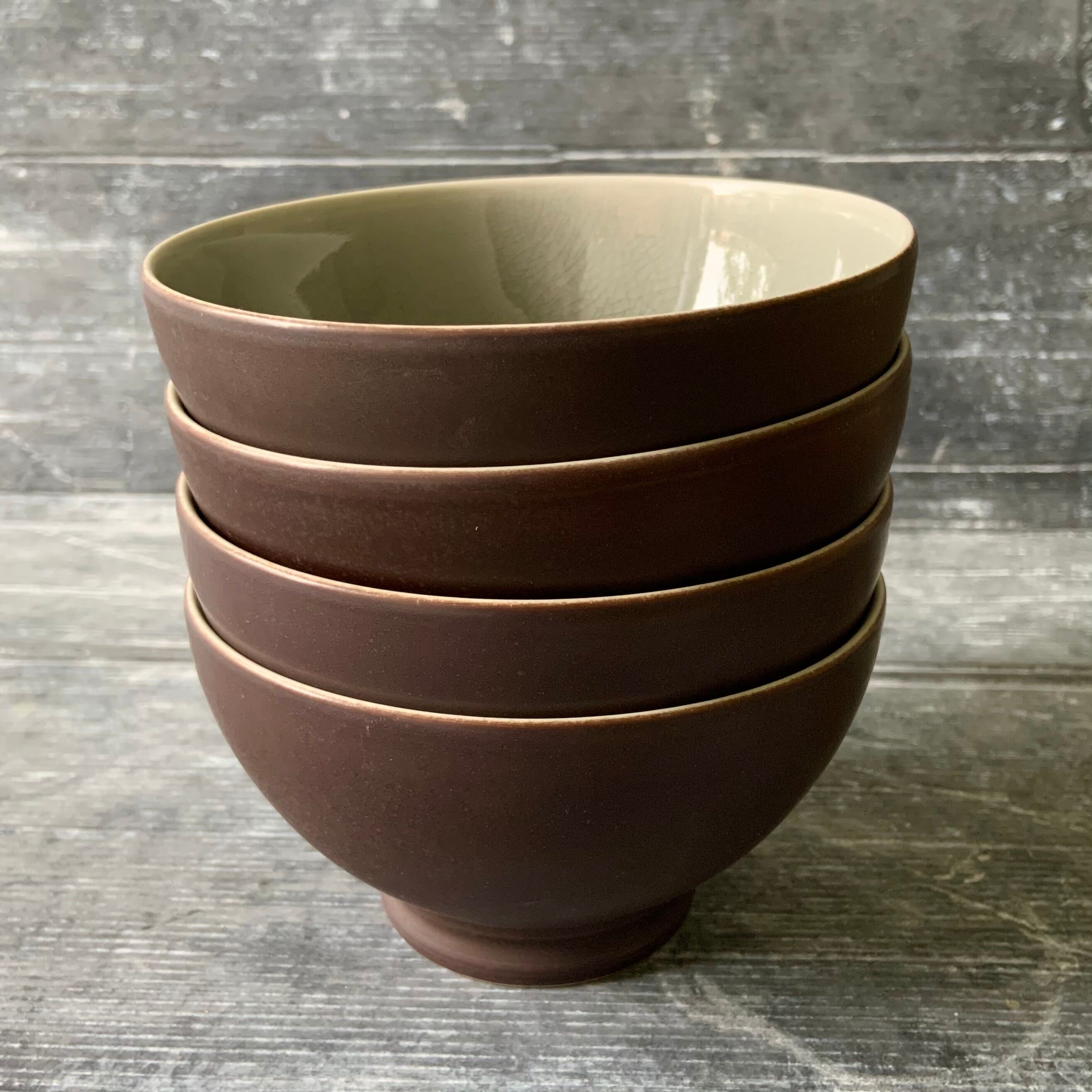 Tea bowl Jars Tourron Ash / Brown