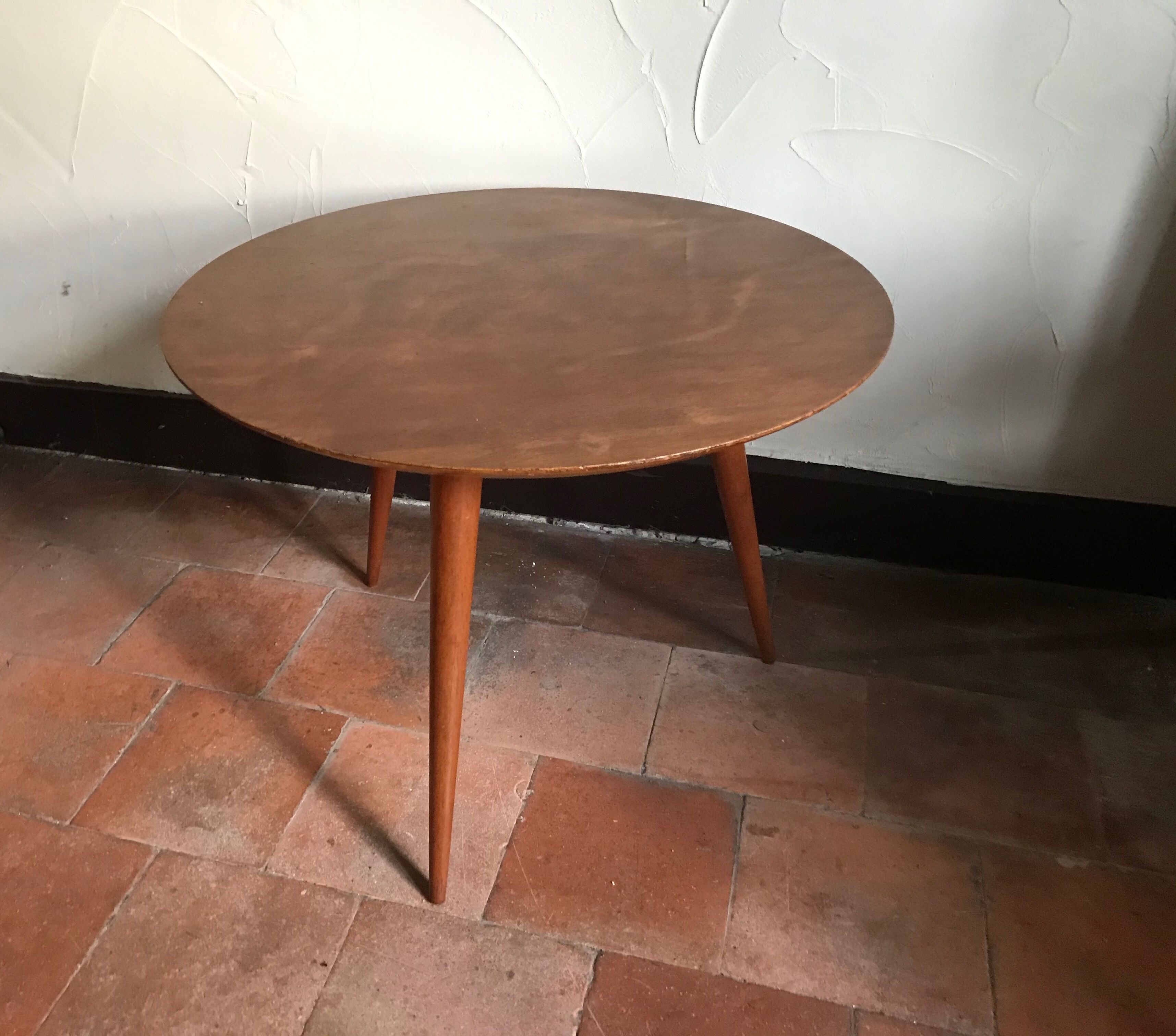 Vintage tripod coffee table
