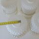 Set of 6 Vintage Replacement Glass Shades / DIY Hanging Lamp / Bedside Ligh