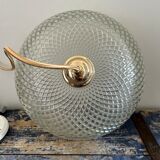 Vintage suspension in chiseled glass