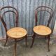 Pair of chairs curved wood tuna and Nr 14