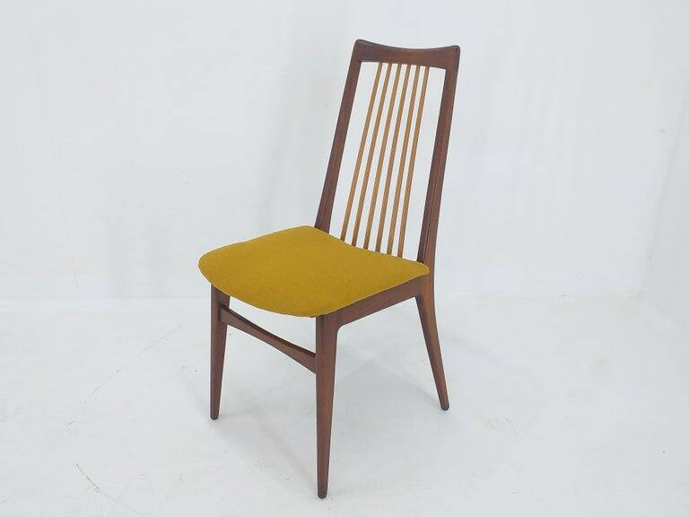 Set of Six Mid Century Dining Chairs, Denmark, 1970s