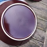 6 ceramic deep plates from the 1960s by MBFA Pornic, model Gobi.