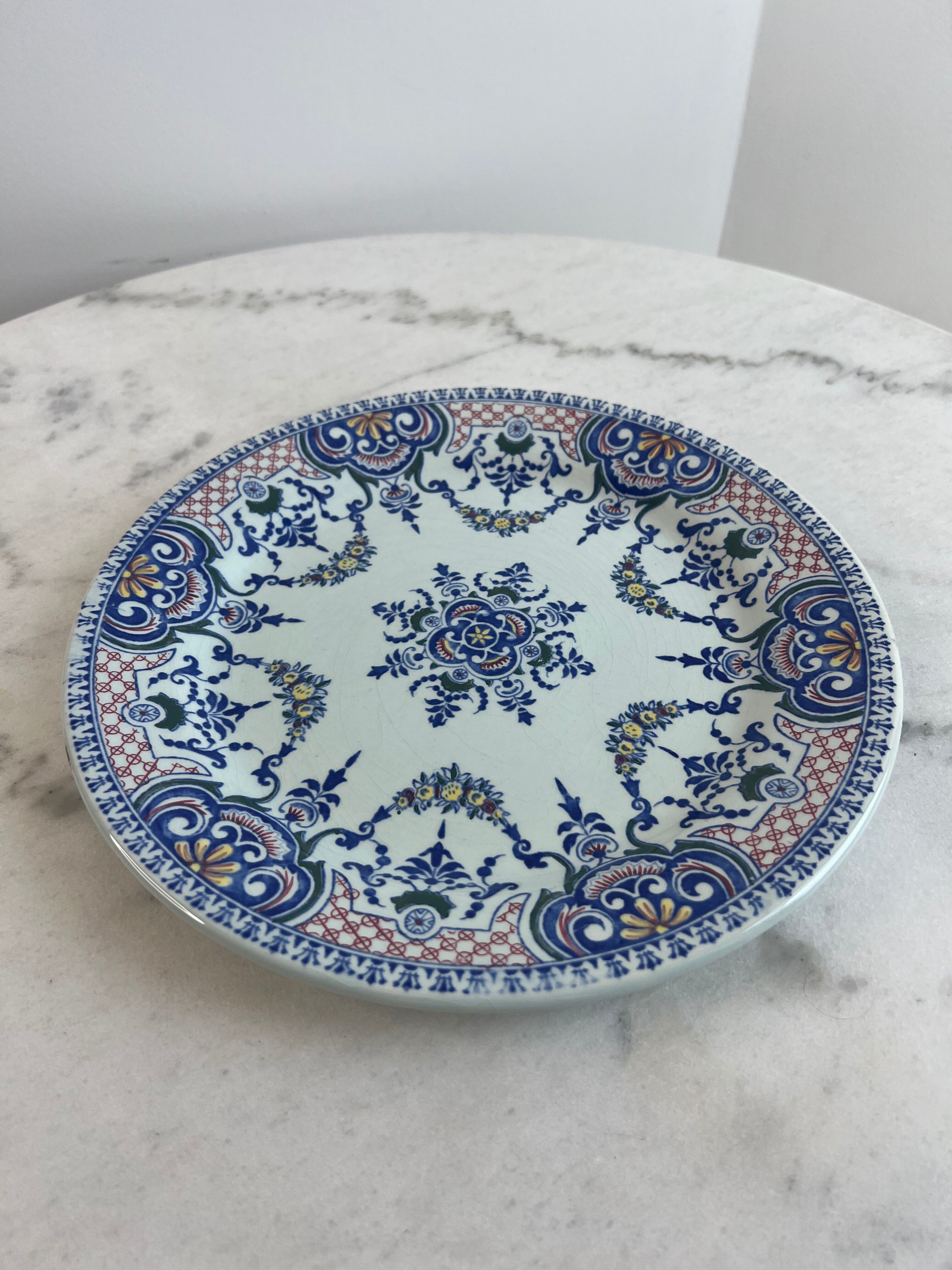 Presentation plate / large plate gien royal