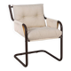 Vintage 70's metal and fabric armchair, scandinavian design