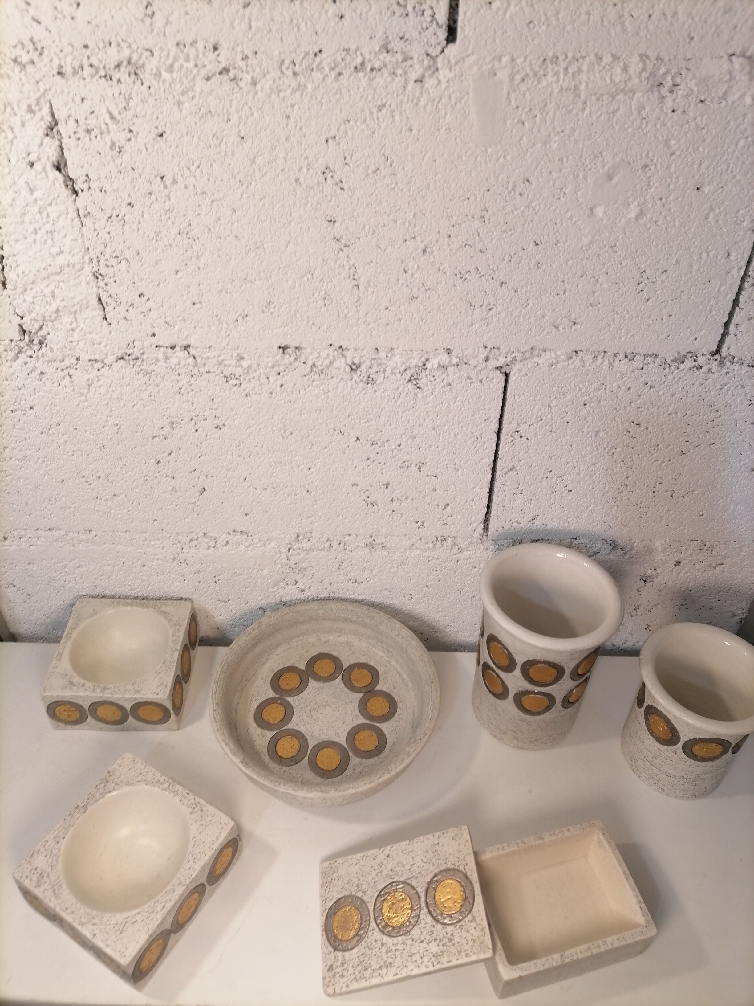 Bitossi Golden Ceramic Lot 1960