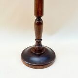 Large pearly Nautilus shell on turned wooden base, old vintage cabinet of curiosities
