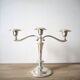 Pair of silver plated candlesticks