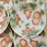 6 hollow plates saline slurries baths fruit-vintage-kitchen patterns