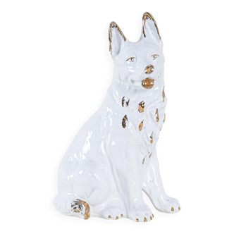 Porcelain dog figurine, 1960s, made in Europe