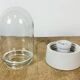 Vintage White Porcelain Ceiling Light, 1970s