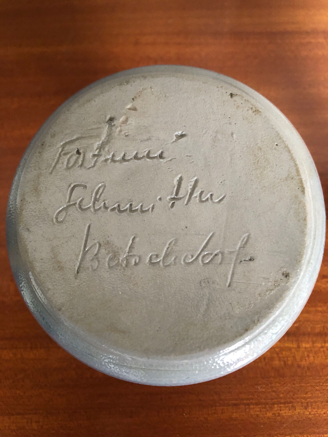 Paire de bougeoirs betschdorf schmitter céramique bleue vintage