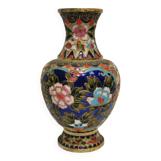 Vase in Copper / enamelled brass