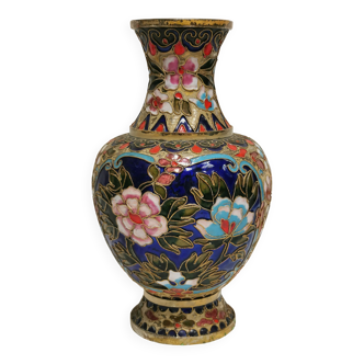 Vase en Cuivre / laiton émaillé