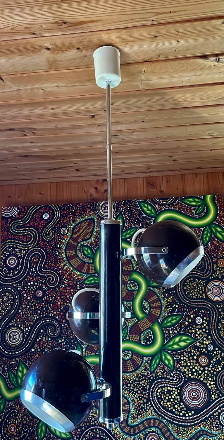 Vintage eyeball chandelier, Space age, 70s