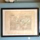 Original engraving, Levasseur world map – Mid 19th century