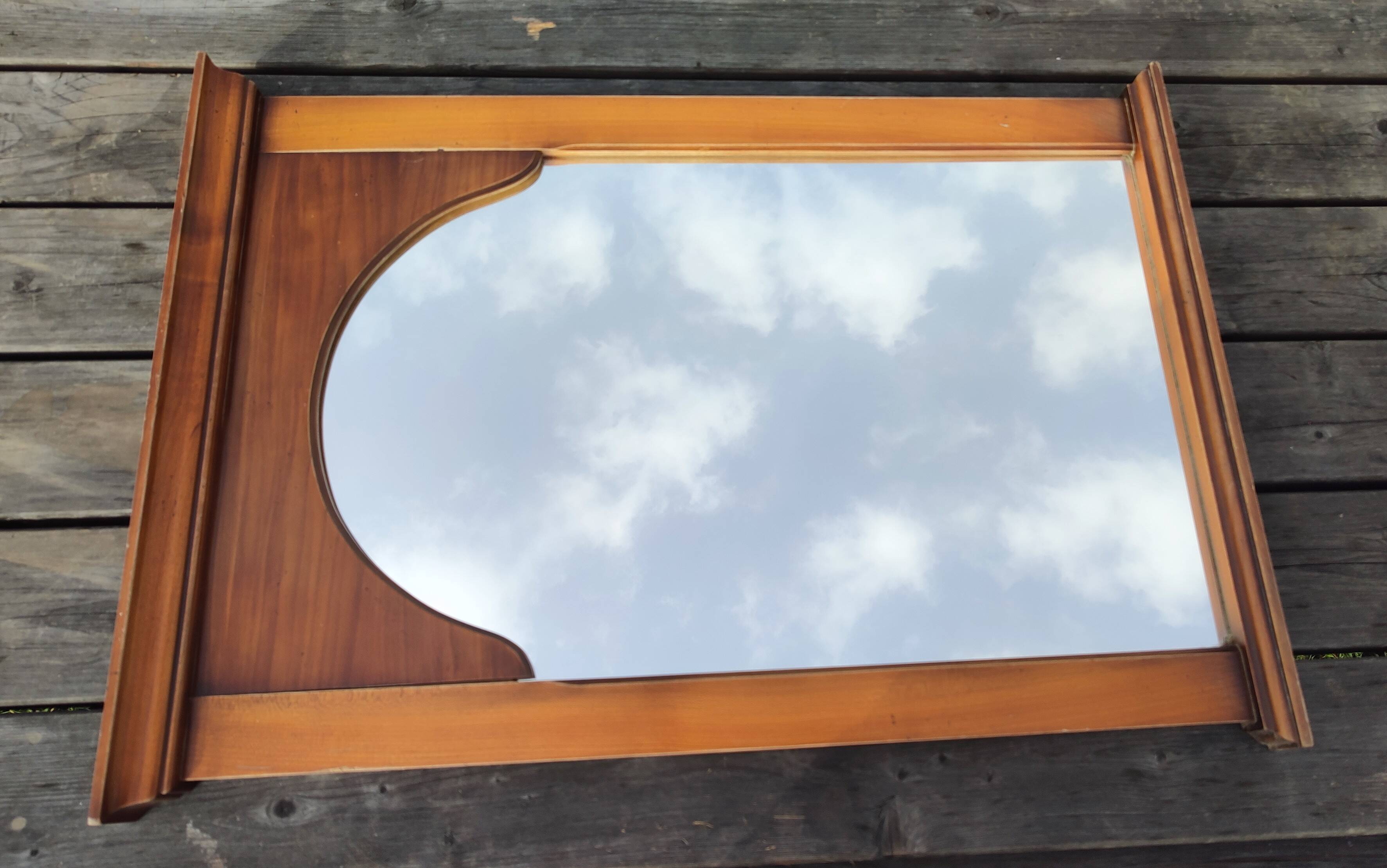 Large classic style solid wood mirror