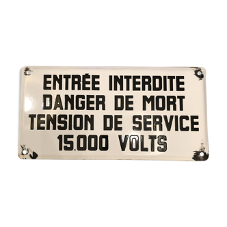 Enamel plate