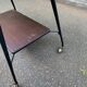 Desserte scandinave vintage en bois et acier