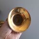 Triple brass candlestick
