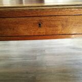 Wood and leather minister's desk